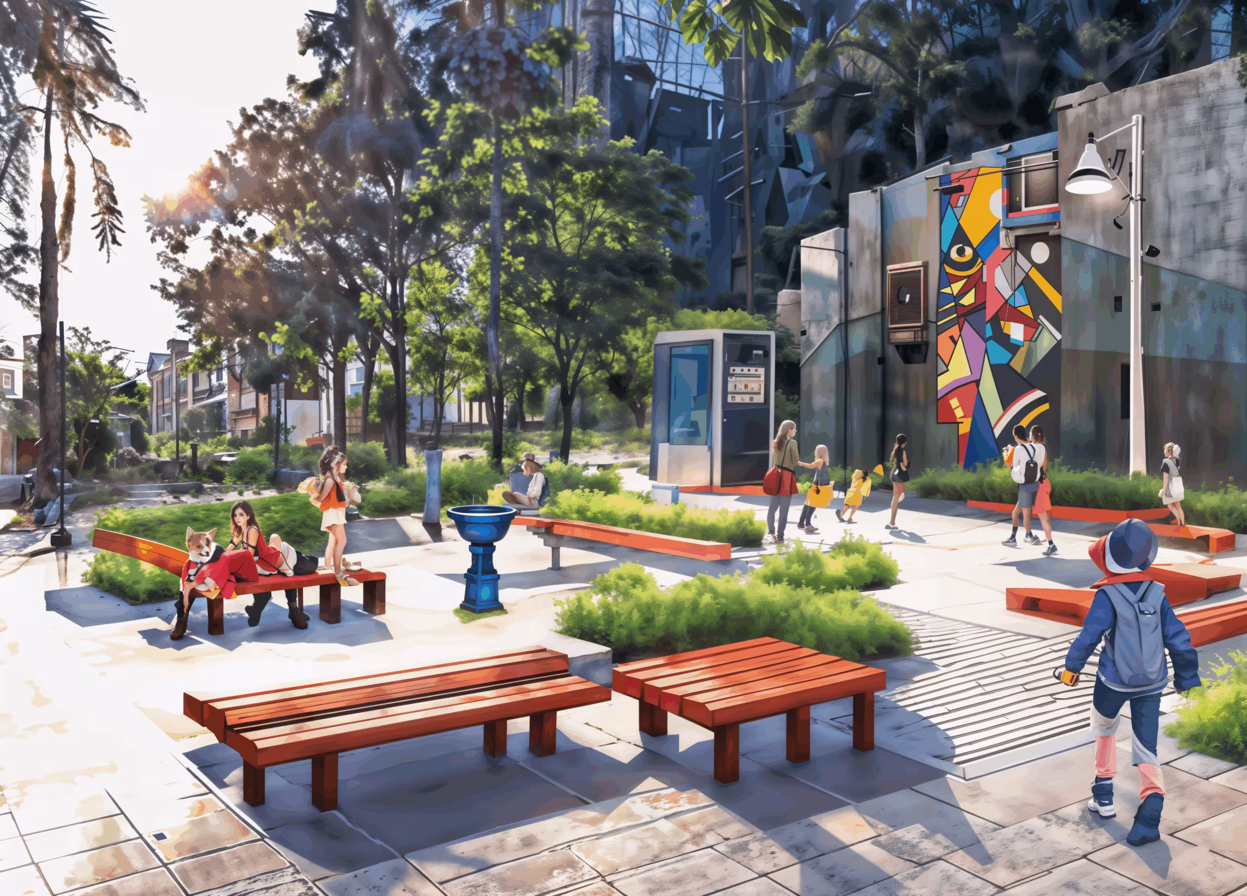 AI-generated Image of the Urban Space